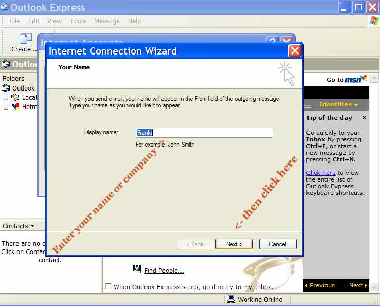 Enter your name and click enter Enter your name and click enter