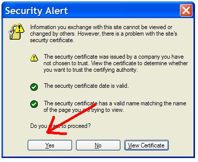 Click "Yes". Click "Yes".